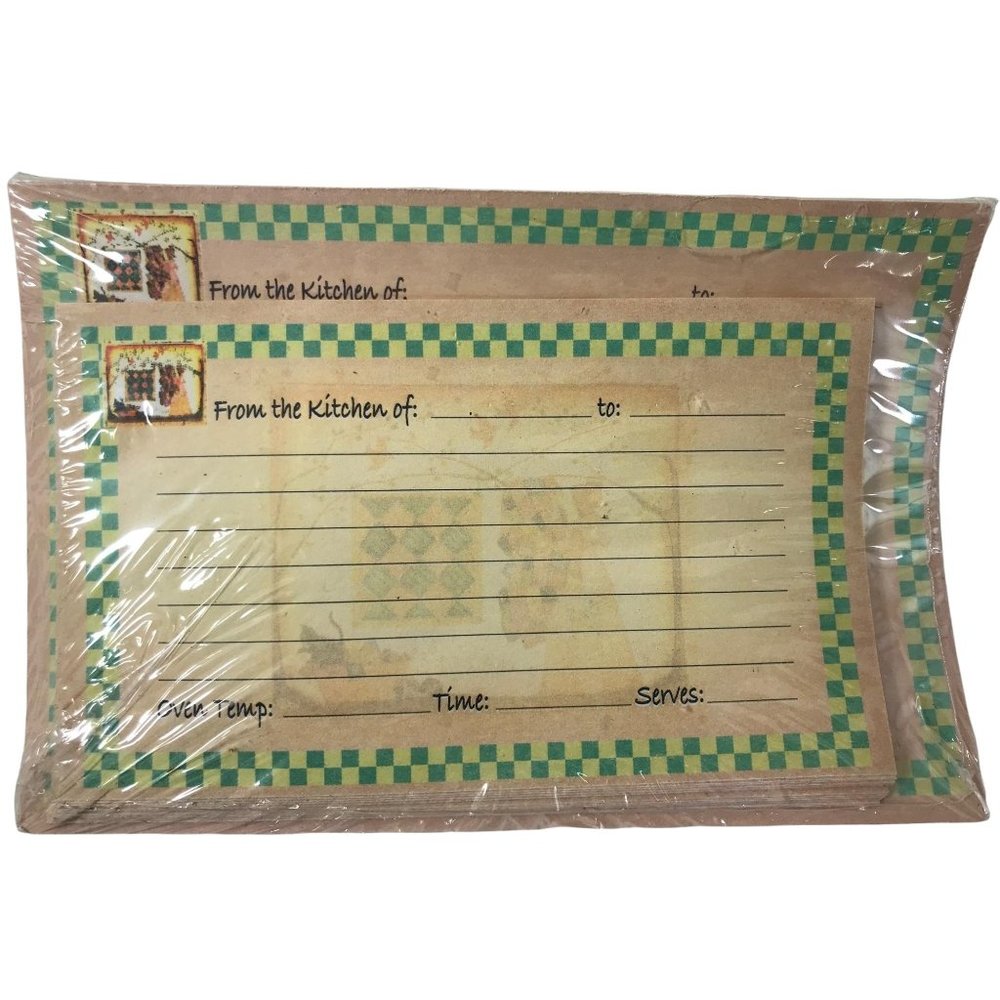 From the kitchen of  recipe cards nip